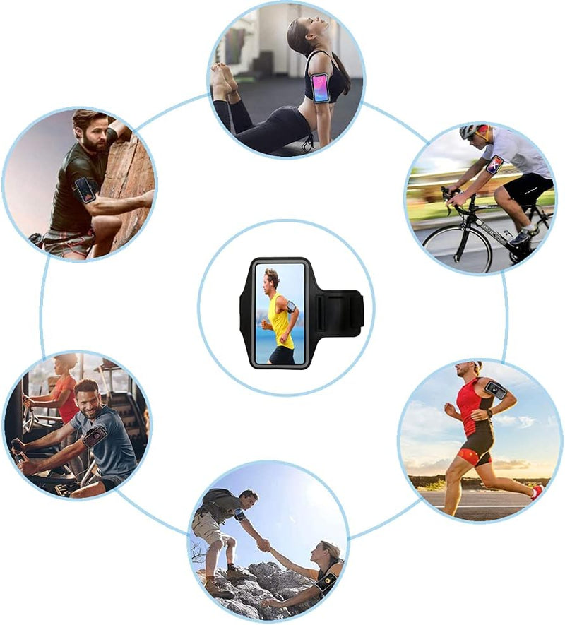 Laden Sie das Bild in Galerie -Viewer, Sportarmband, universeel, verstelbaar, hardlopen, armband, smartphone hardlopen, compatibel met telefoon tot 16,5 cm, voor joggen, fitnessstudio, fietsen, wandelen - happygetfit.com
