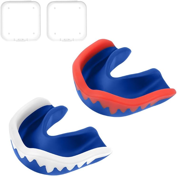 Bild im Galerie-Viewer laden, Sportgebitsbeschermers voor kinderen en jongeren 2 stuks van schokabsorberend EVA voor boksen rugby en MMA – tandbescherming – vechtsportbitjes - happygetfit.com
