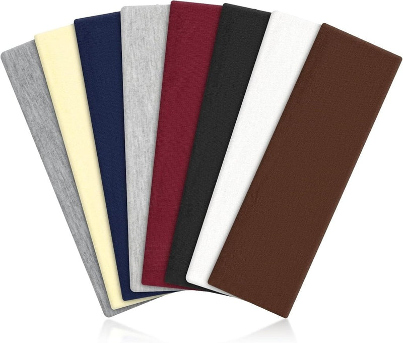 Bild im Galerie-Viewer laden, Sporthoofdbanden 8 stuks van elastisch polyester met antislip pasvorm voor hardlopen yoga en fitness – zweetabsorberende haarbanden – sportbandana - happygetfit.com
