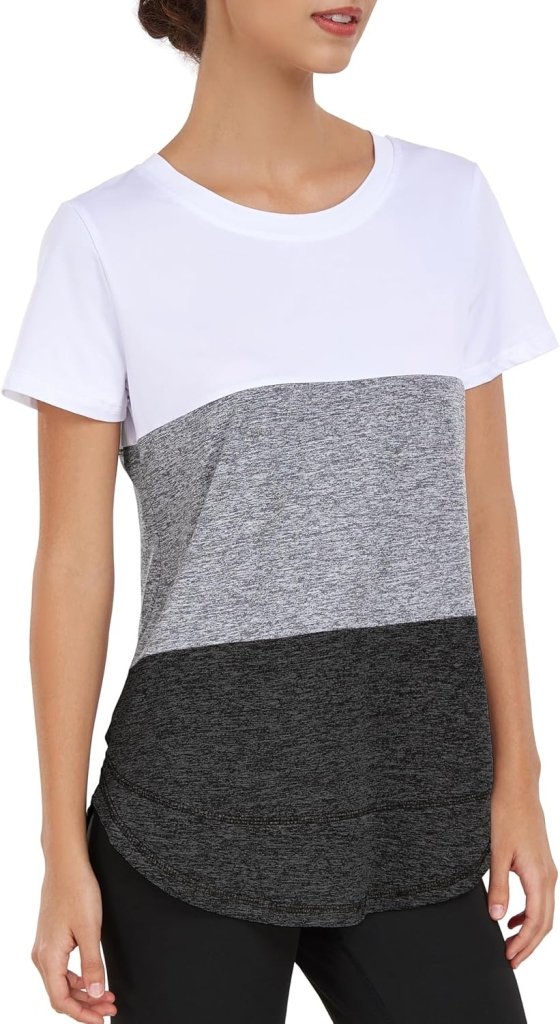 Laad afbeelding in Galerijviewer, 💪 Sportief T-shirt voor dames – comfort, stijl en bewegingsvrijheid in één - happygetfit.com
