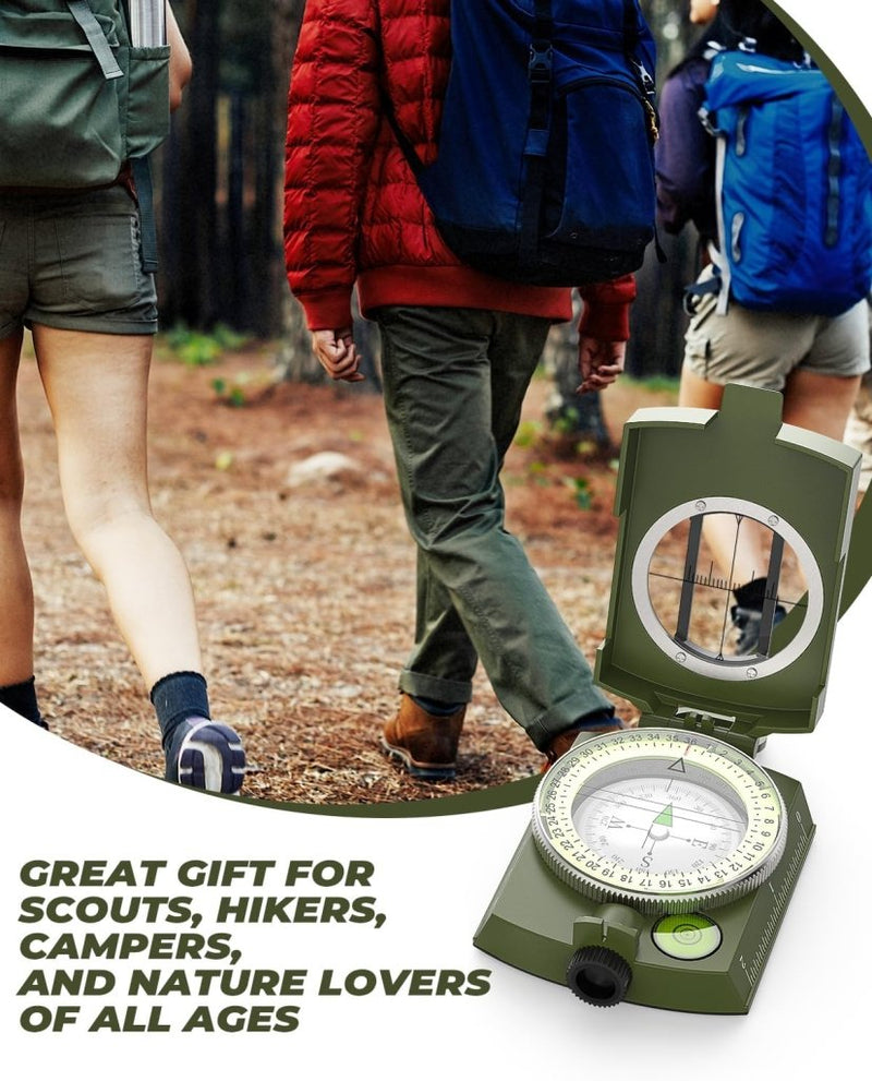 Laad afbeelding in Galerijviewer, Sportneer Kompas Wandelen Kompas Navigatie, Waterdicht Schokbestendig Militair Kompas Voor Wandelen Klimmen Fietsen Verkennen Geologie Outdoor Activiteiten - happygetfit.com
