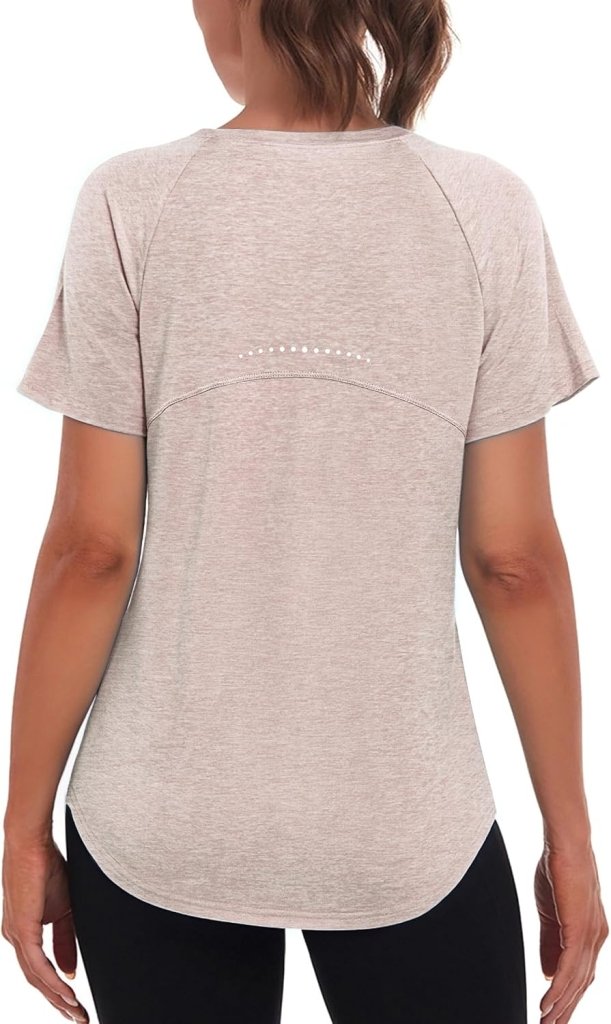 Laad afbeelding in Galerijviewer, Sportshirt dames met ronde hals en raglanmouwen van sneldrogende stretchstof – hardloopshirt – trainingskleding - happygetfit.com
