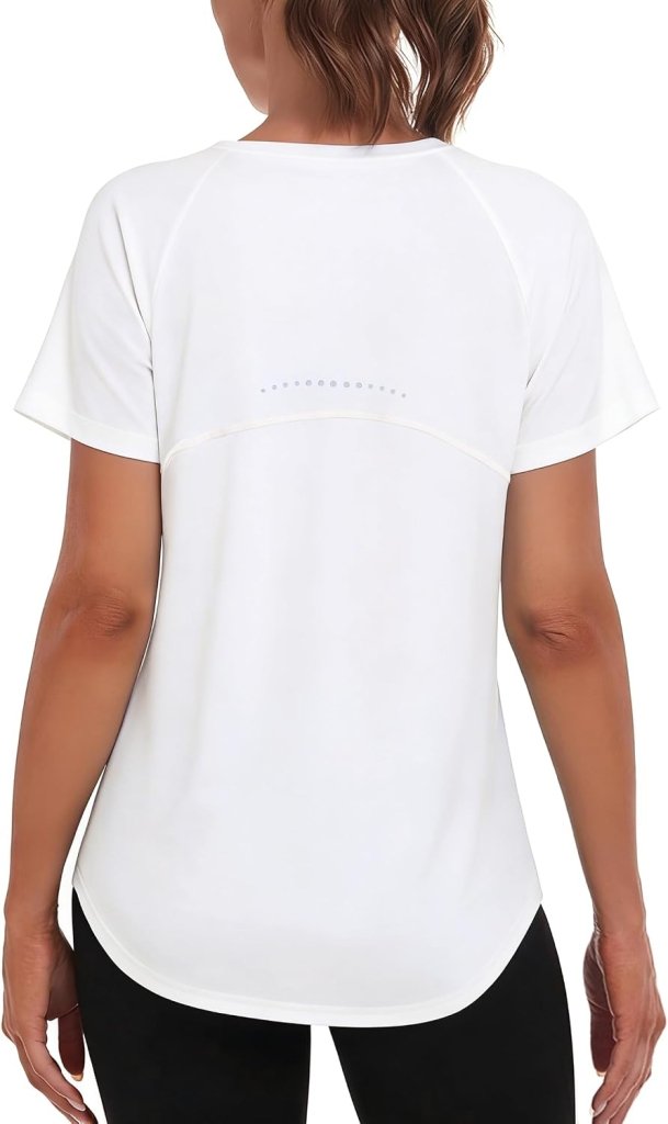 Laad afbeelding in Galerijviewer, Sportshirt dames met ronde hals en raglanmouwen van sneldrogende stretchstof – hardloopshirt – trainingskleding - happygetfit.com
