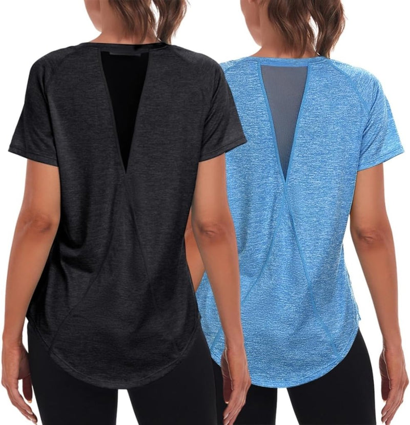 Laad afbeelding in Galerijviewer, ✨ Sportshirt voor dames – stijlvol, ademend en perfect voor elke workout 💪 - happygetfit.com

