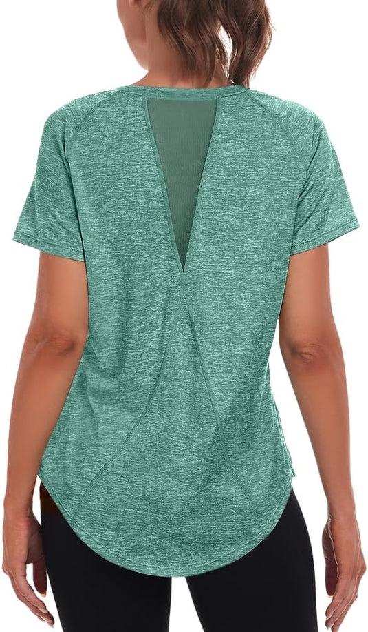✨ Sportshirt voor dames – stijlvol, ademend en perfect voor elke workout 💪 - happygetfit.com