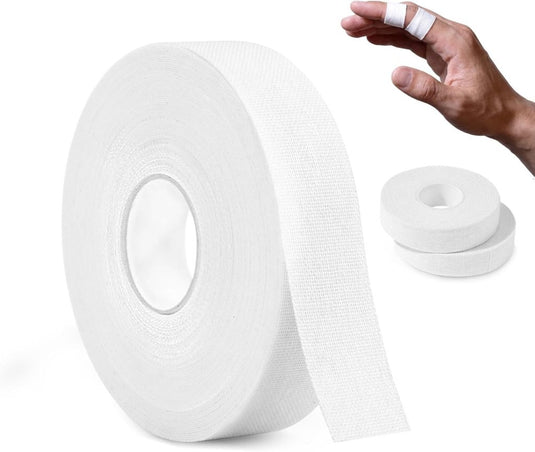 Sporttape 3 rollen 1,5 cm x 10 meter van ademend katoen voor vingers en gewrichten – kinesiotape – vingerbescherming - happygetfit.com