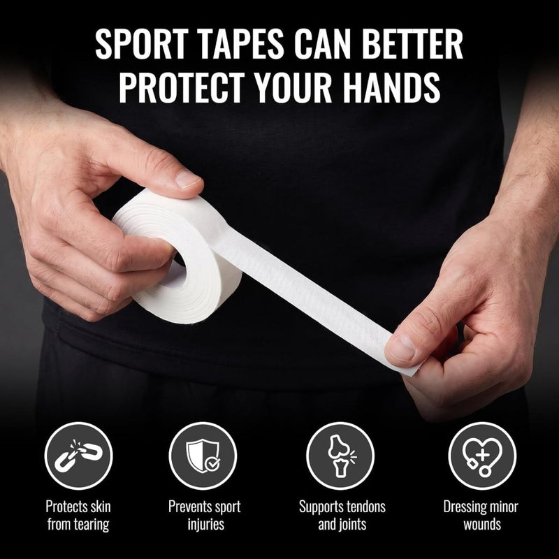 Charger l’image dans la visionneuse de galerie, Sporttape 3 rollen 1,5 cm x 10 meter van ademend katoen voor vingers en gewrichten – kinesiotape – vingerbescherming - happygetfit.com
