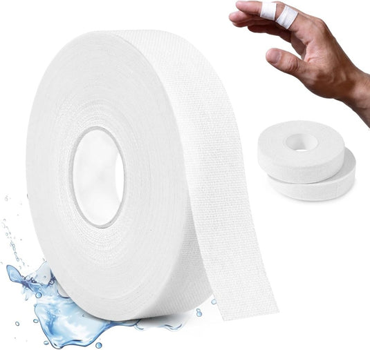 Sporttape 3 rollen 1,5 cm x 10 meter van ademend katoen voor vingers en gewrichten – kinesiotape – vingerbescherming - happygetfit.com