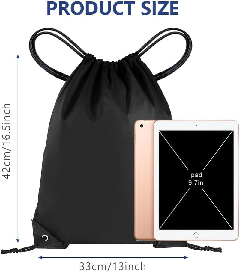 Bild im Galerie-Viewer laden, Sporttas met trekkoord 33 x 42 cm van lichtgewicht polyester met verstelbare schouderkoorden – gymtas – zwemtas - happygetfit.com
