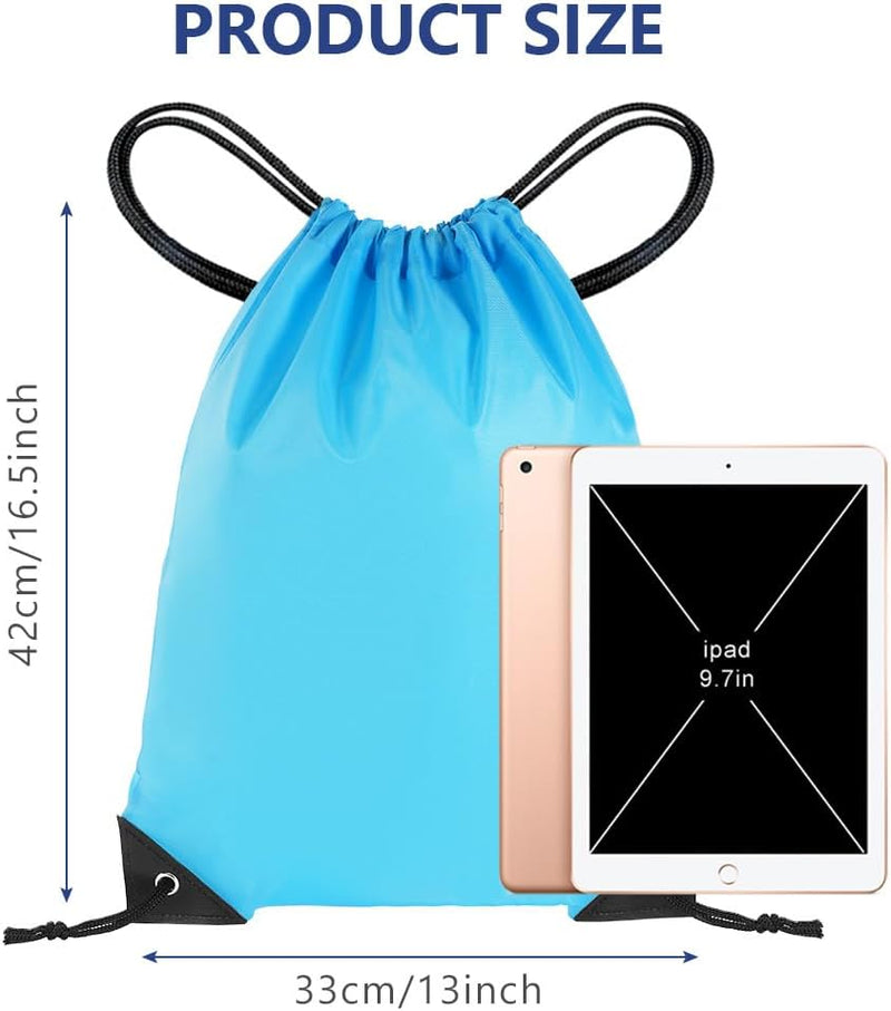 Bild im Galerie-Viewer laden, Sporttas met trekkoord 33 x 42 cm van lichtgewicht polyester met verstelbare schouderkoorden – gymtas – zwemtas - happygetfit.com
