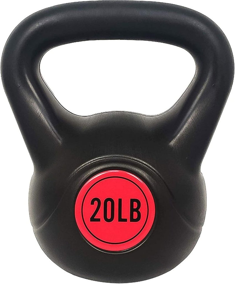 Load image into Gallery viewer, Sporzon! Kettlebell met brede grip, fitnessgewicht, set van 4, inclusief 2,3 kg, 4,5 kg, 6,8 kg, 9,1 kg, meerkleurig - happygetfit.com

