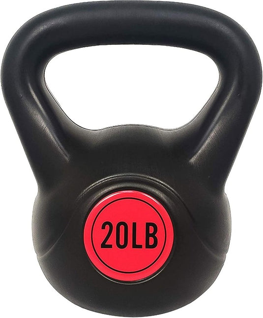 Sporzon! Kettlebell met brede grip, fitnessgewicht, set van 4, inclusief 2,3 kg, 4,5 kg, 6,8 kg, 9,1 kg, meerkleurig - happygetfit.com