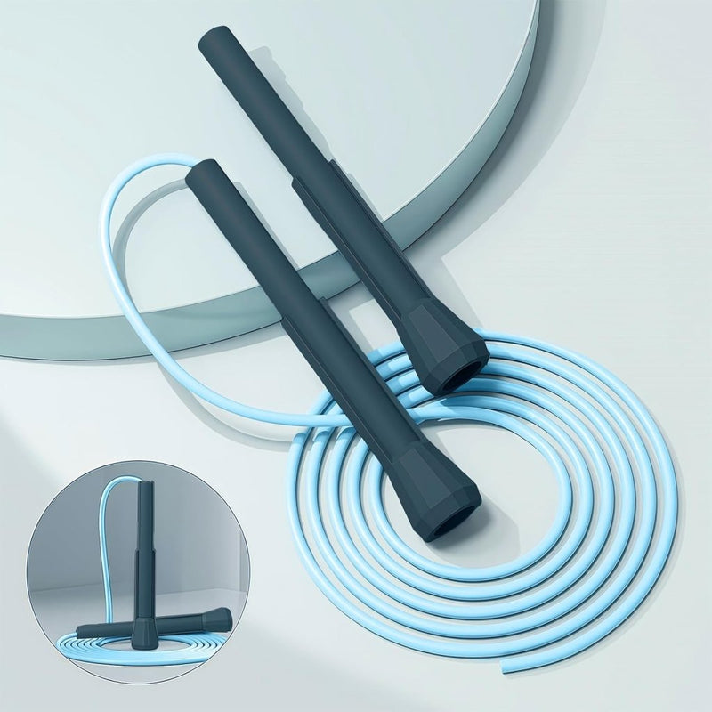 Bild im Galerie-Viewer laden, Springtouwen 4 stuks verstelbaar tot 280 cm met antislip handgrepen voor fitness en conditietraining – speedrope – touwspringen - happygetfit.com
