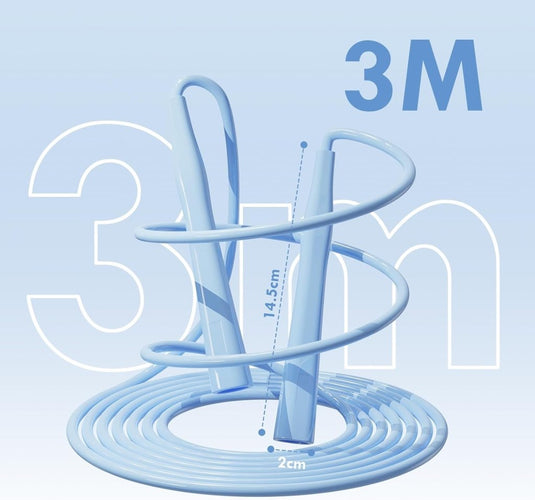 Springtouwen 4 stuks verstelbaar tot 280 cm met antislip handgrepen voor fitness en conditietraining – speedrope – touwspringen - happygetfit.com