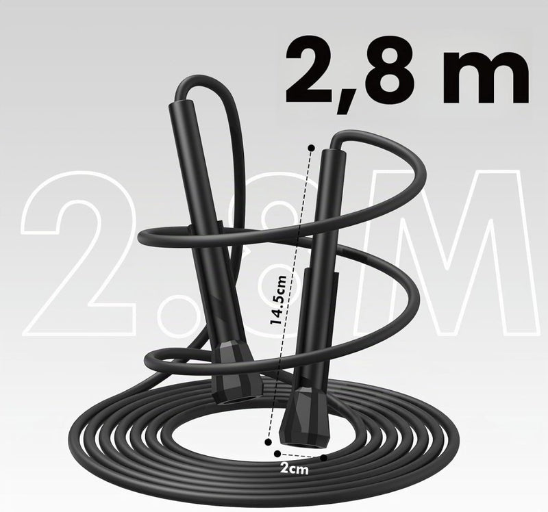 Bild im Galerie-Viewer laden, Springtouwen 4 stuks verstelbaar tot 280 cm met antislip handgrepen voor fitness en conditietraining – speedrope – touwspringen - happygetfit.com
