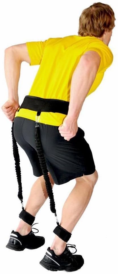 Springtrainer weerstandsband set met verstelbare gordel - happygetfit.com