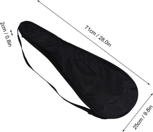 Squash rackethoes gewatteerd zwart - happygetfit.com