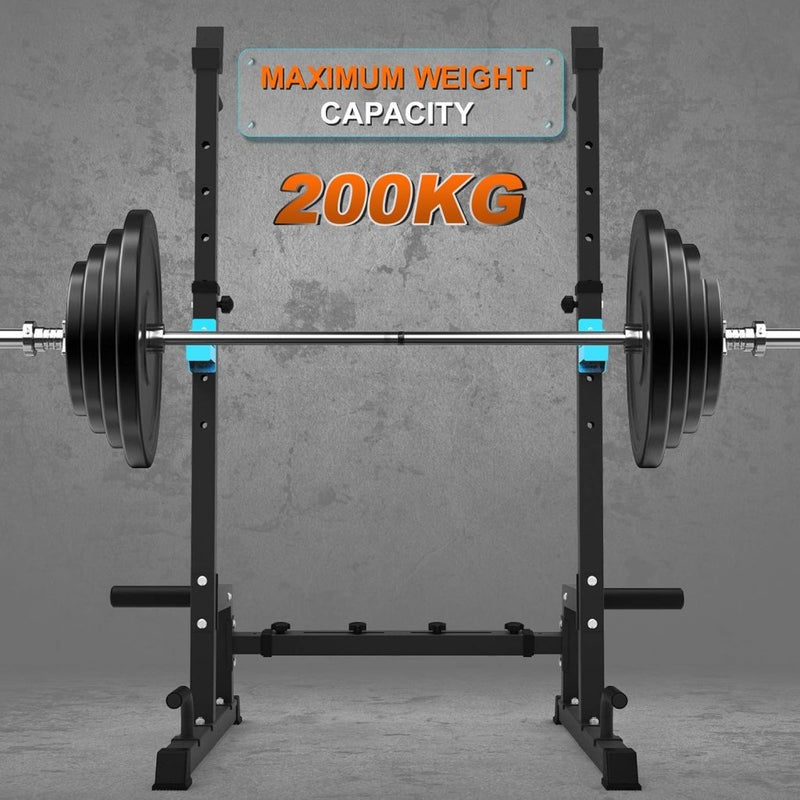 Laad afbeelding in Galerijviewer, 🏋️‍♂️ Squat rack voor thuis – compact, verstelbaar en multifunctioneel trainen - happygetfit.com
