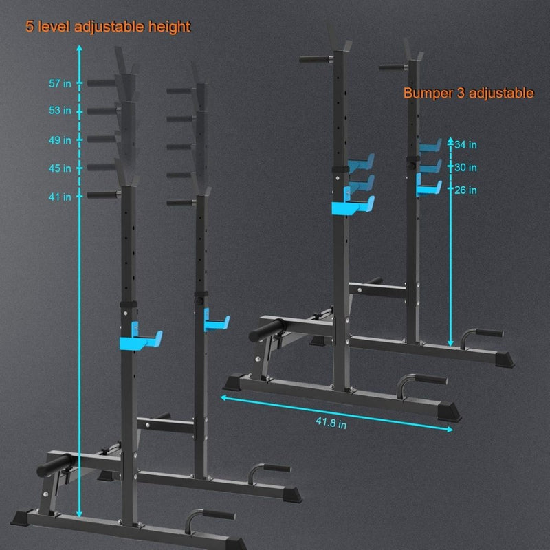 Laad afbeelding in Galerijviewer, 🏋️‍♂️ Squat rack voor thuis – compact, verstelbaar en multifunctioneel trainen - happygetfit.com
