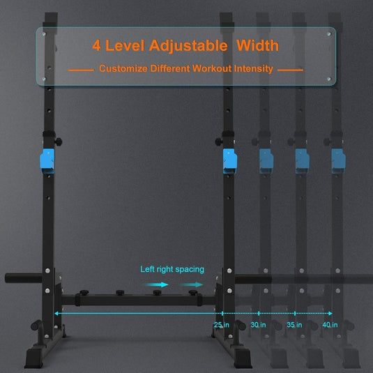 🏋️‍♂️ Squat rack voor thuis – compact, verstelbaar en multifunctioneel trainen - happygetfit.com