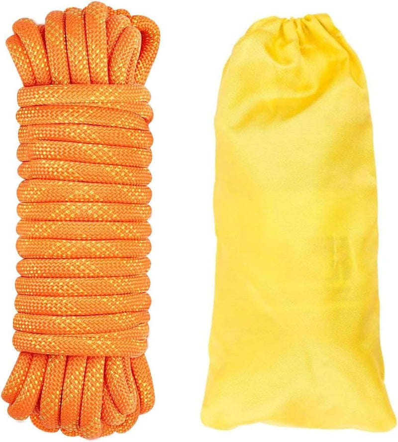 Laad afbeelding in Galerijviewer, Statisch outdoor touw 10 m x 10 mm – sterk nylon touw voor camping, survival en buitengebruik - happygetfit.com
