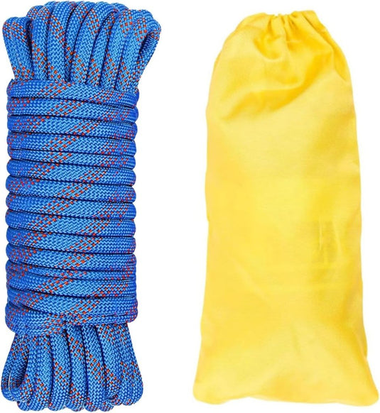 Statisch outdoor touw 10 m x 10 mm – sterk nylon touw voor camping, survival en buitengebruik - happygetfit.com