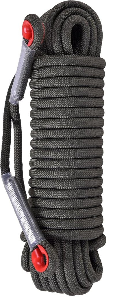 Laden Sie das Bild in Galerie -Viewer, Statisch outdoor touw 30 m x 10 mm – met 2 karabijnhaken voor camping en buitengebruik - happygetfit.com
