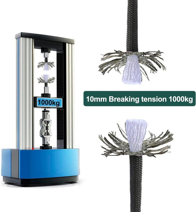 Laden Sie das Bild in Galerie -Viewer, Statisch outdoor touw 30 m x 10 mm – met 2 karabijnhaken voor camping en buitengebruik - happygetfit.com
