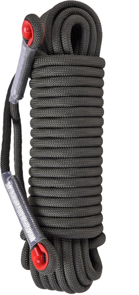 Laden Sie das Bild in Galerie -Viewer, Statisch outdoor touw 30 m x 10 mm – met 2 karabijnhaken voor camping en buitengebruik - happygetfit.com

