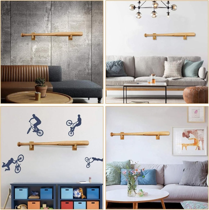 Load image into Gallery viewer, ⚾ Stijlvolle honkbalknuppel houder – Horizontale wandmontage! - happygetfit.com
