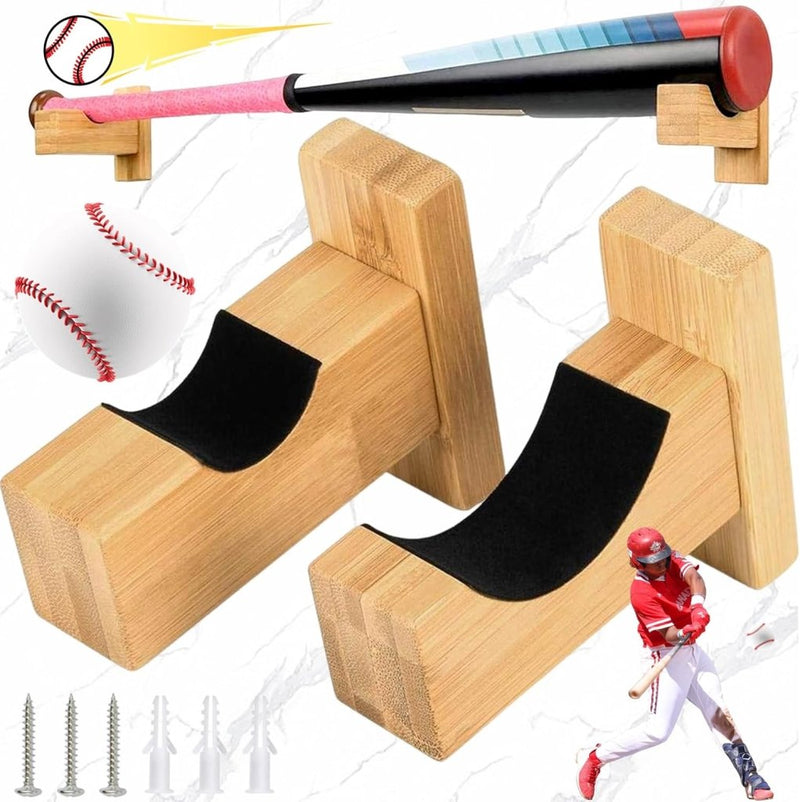 Load image into Gallery viewer, ⚾ Stijlvolle honkbalknuppel houder – Horizontale wandmontage! - happygetfit.com
