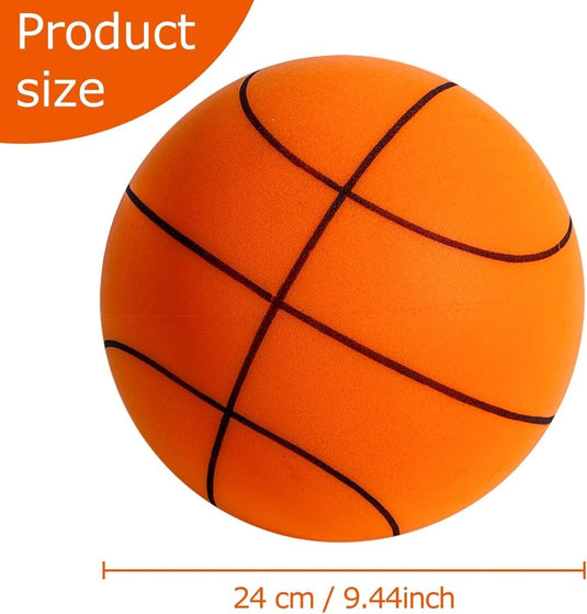 Stille indoor basketbal 24 cm oranje - happygetfit.com