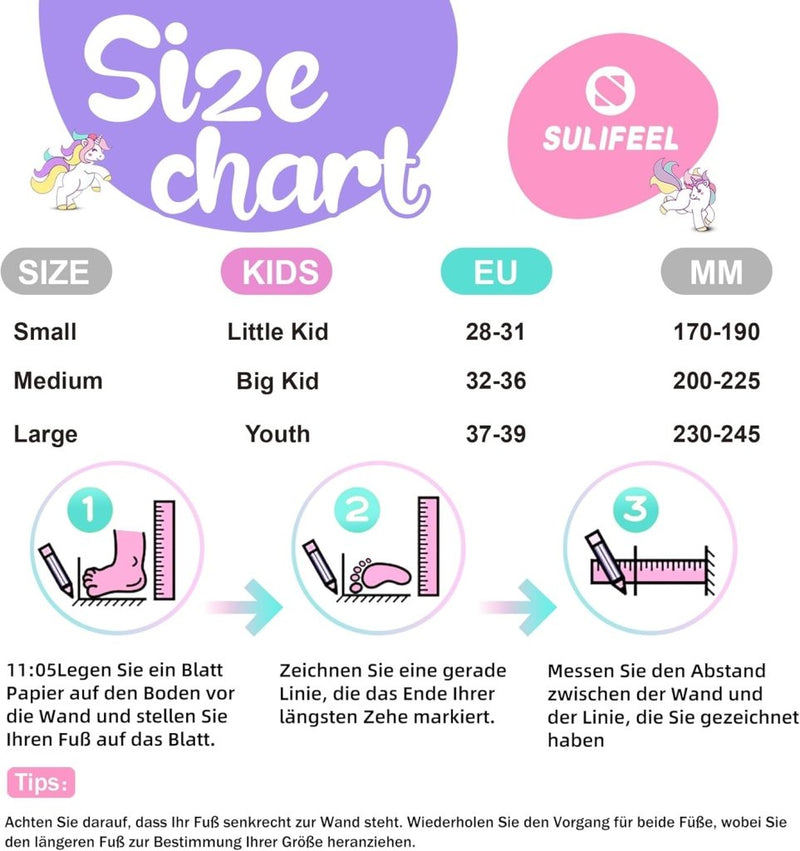 Load image into Gallery viewer, SULIFEEL Rainbow Unicorn Verstelbare zwarte rolschaatsen voor kinderen, met lichtgevende wielen, voor jongens - happygetfit.com
