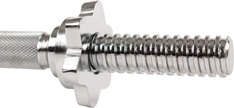 Load image into Gallery viewer, Sunny Health &amp; Fitness 36 cm chromen halterstangset, verstelbare halterstangen met stervergrendeling, geschikt voor 25 mm standaardplaten - STDBH-14 - happygetfit.com

