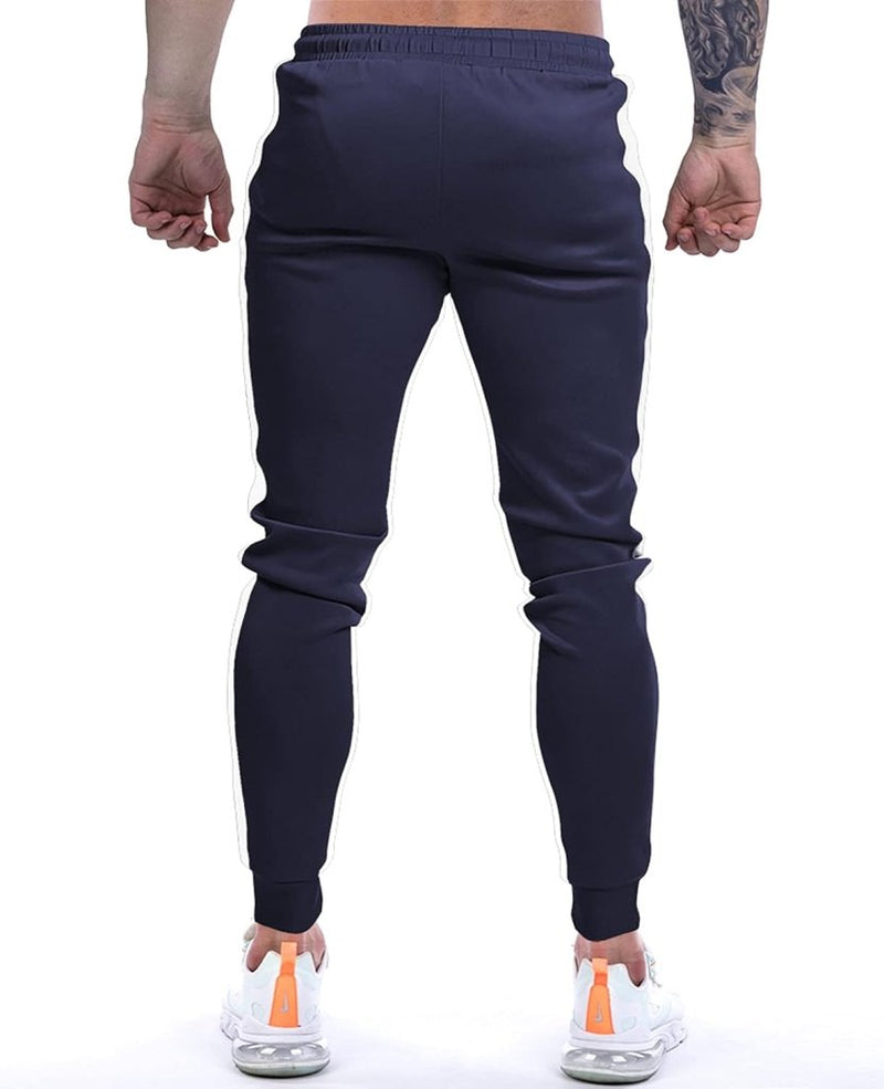 Laad afbeelding in Galerijviewer, Suwangi Joggingbroek voor heren, fitnesssportbroek, joggingbroek, sweatpants, strepen, slim fit, vrijetijdsbroek - happygetfit.com
