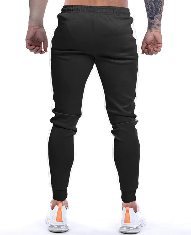 Laad afbeelding in Galerijviewer, Suwangi Joggingbroek voor heren, fitnesssportbroek, joggingbroek, sweatpants, strepen, slim fit, vrijetijdsbroek - happygetfit.com
