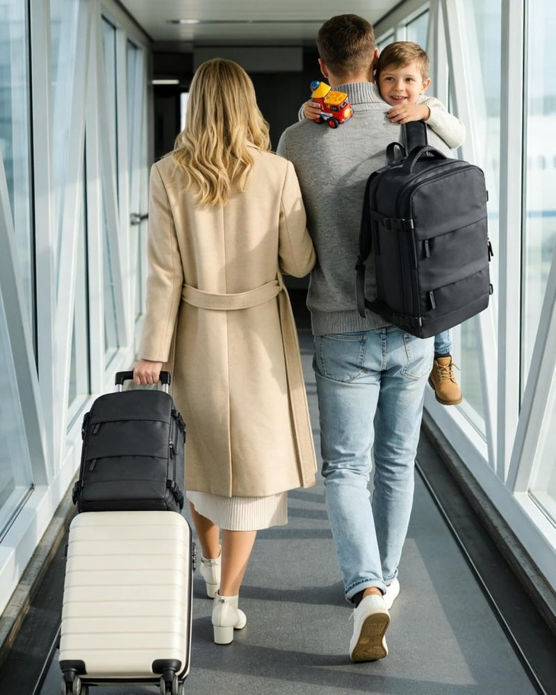 Load image into Gallery viewer, SZLX Grote Reisrugzak Voor Vrouwen,Draagbare Rugzak Voor Mannen,Wandelrugzak,Waterdichte Buitensportrugzak,Casual Daypack,Schooltas,14 duimlaptopcompartiment Met Schoencompartiment - happygetfit.com
