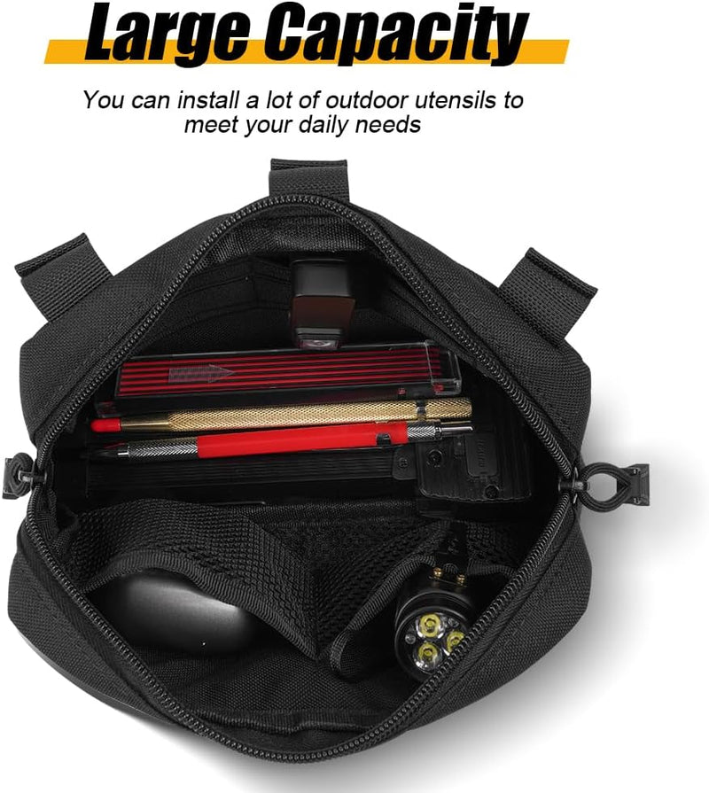 Bild im Galerie-Viewer laden, Tactische MOLLE opbergtas 20 x 12 x 5 cm van slijtvast 600D Oxford met meerdere vakken en riembevestiging – uitrustingstas – outdooraccessoires - happygetfit.com
