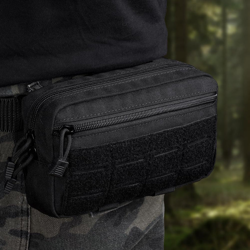 Bild im Galerie-Viewer laden, Tactische MOLLE opbergtas 20 x 12 x 5 cm van slijtvast 600D Oxford met meerdere vakken en riembevestiging – uitrustingstas – outdooraccessoires - happygetfit.com
