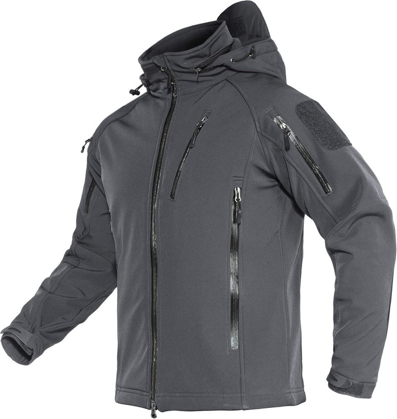 Load image into Gallery viewer, TACVASEN Softshell Herenjack Waterafstotend Militair Jack Warm Outdoorjack met Meerdere Ritszakken - happygetfit.com
