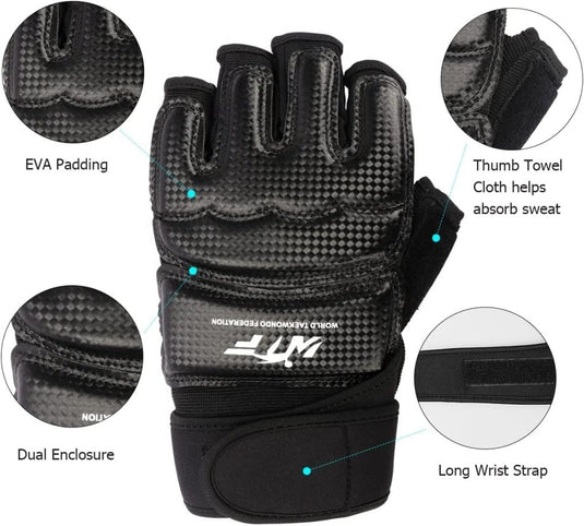 Taekwondo Vechtsporthandschoenen, LangRay bokshandschoenen, punchinghandschoenen, MMA handschoenen voor sparring, martial arts, bokszak, trainingshandschoenen voor volwassenen en kinderen - happygetfit.com