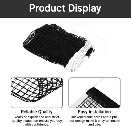 Tafeltennis vervangingsnet 180 x 14 cm van slijtvast nylon voor binnen en buiten – pingpongnet – tafeltennisaccessoires - happygetfit.com