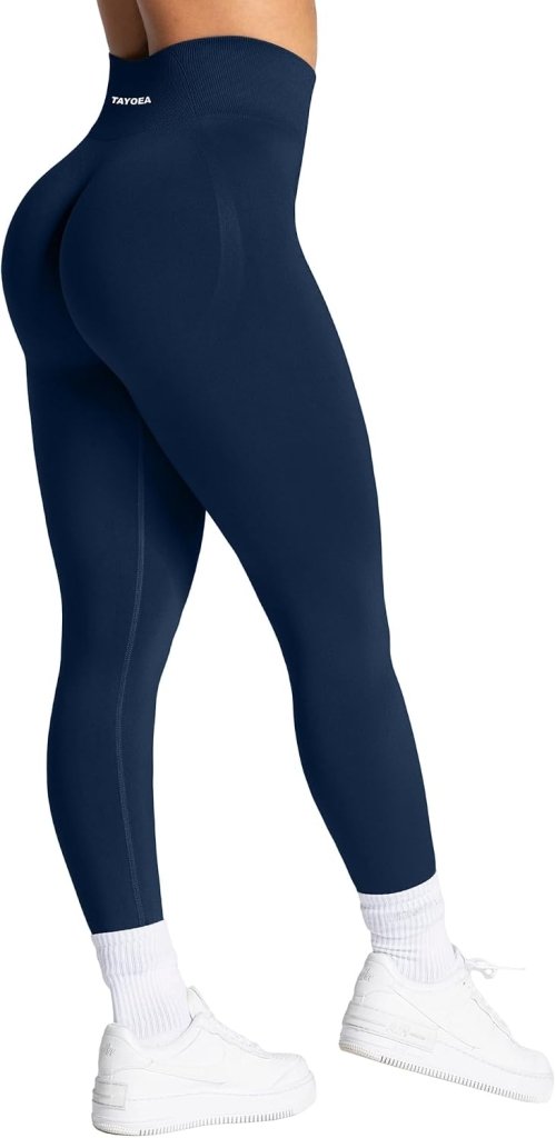 Load image into Gallery viewer, TAYOEA Compressie Sportlegging voor dames Yoga Lange Slim Fit Fitness Gymbroek Ondoorzichtige Scrunch Butt Yogabroek Naadloos Push-up Hoge taille Workout Fitness Jogging - happygetfit.com

