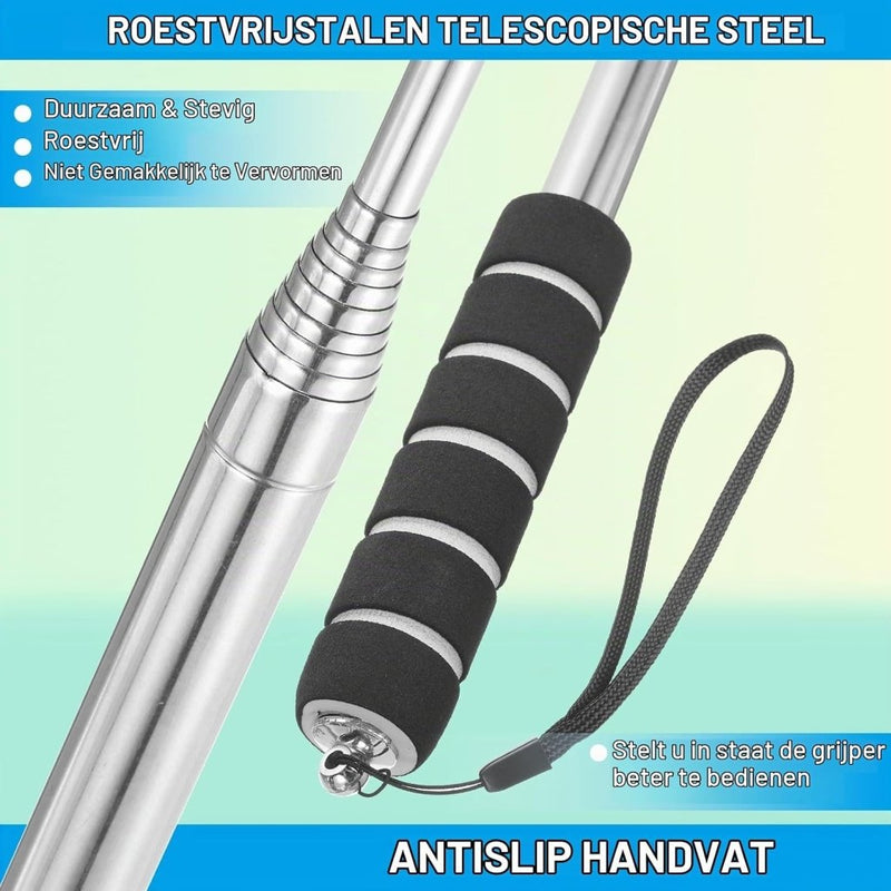 Load image into Gallery viewer, Telescopische golfbal retriever 43-274 cm van roestvrij staal – golfbalvanger – golf accessoires - happygetfit.com
