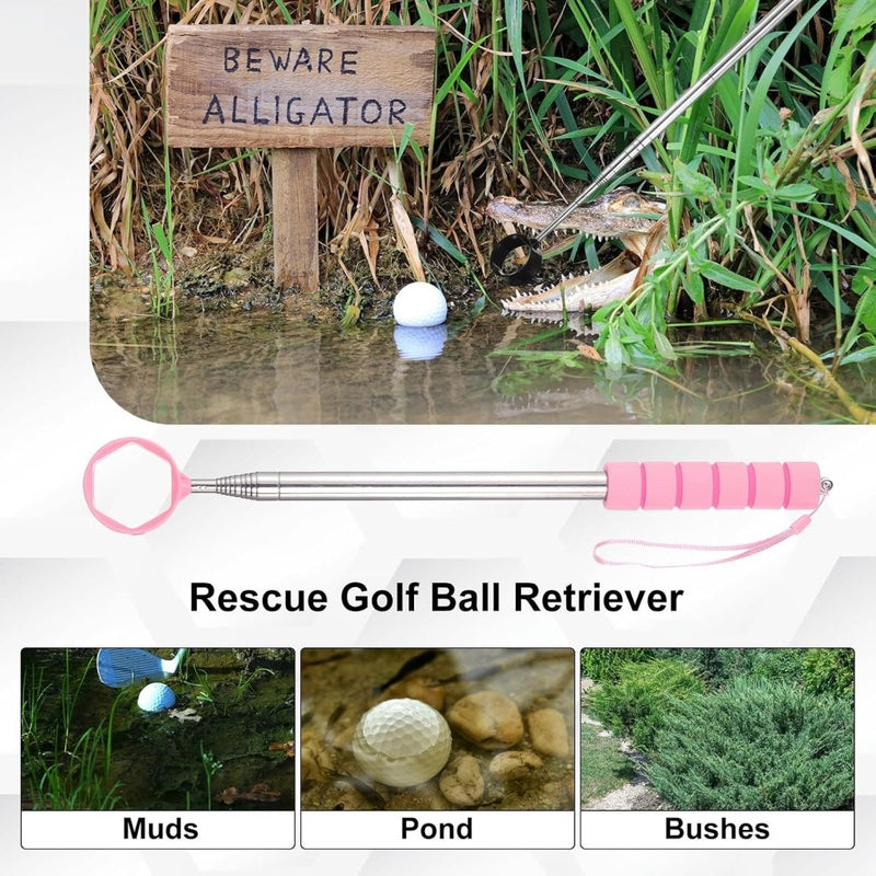 Chargez l'image dans la visionneuse de la galerie, Telescopische golfbal retriever 43-274 cm van roestvrij staal – golfbalvanger – golf accessoires - happygetfit.com
