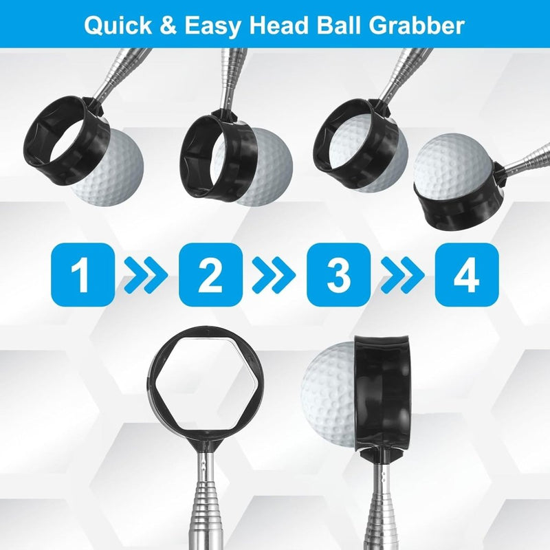 Chargez l'image dans la visionneuse de la galerie, Telescopische golfbal retriever 43-274 cm van roestvrij staal – golfbalvanger – golf accessoires - happygetfit.com
