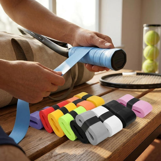 Tennis gripband set 10 stuks multicolor - happygetfit.com