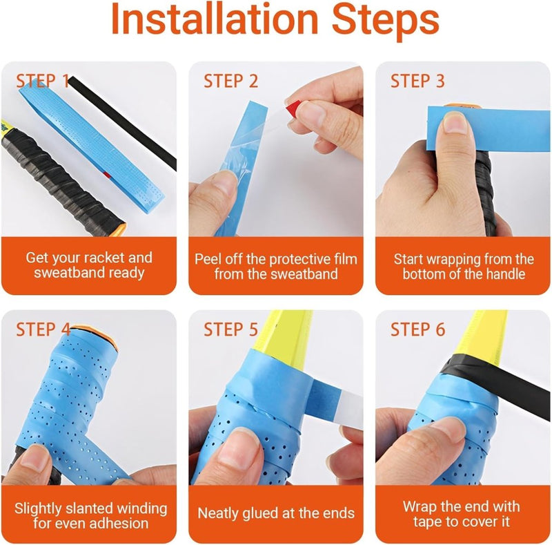 Laad afbeelding in Galerijviewer, Tennis gripband set 5 stuks zwart - happygetfit.com
