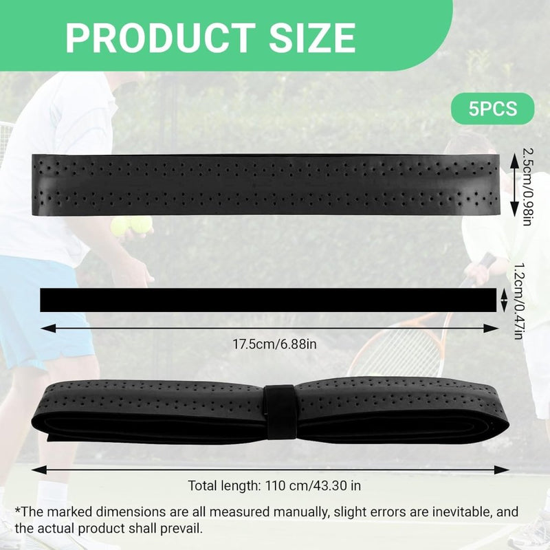Laad afbeelding in Galerijviewer, Tennis gripband set 5 stuks zwart - happygetfit.com
