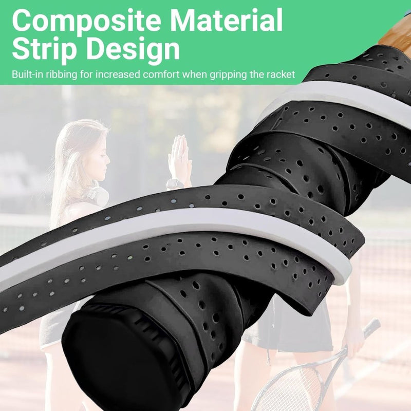 Laad afbeelding in Galerijviewer, Tennis gripband set 5 stuks zwart - happygetfit.com
